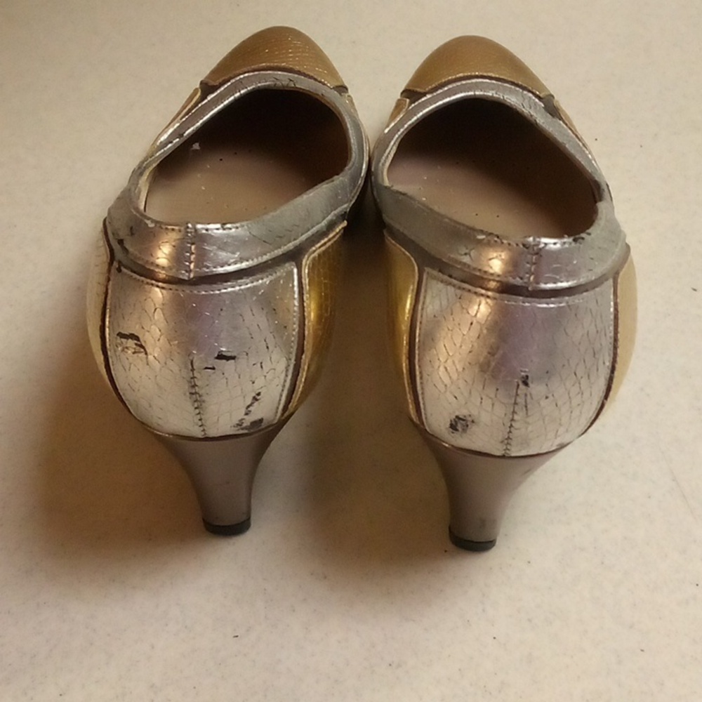 Metallic Gold/Silver 2" Heels by Selby - Picture 3 of 7